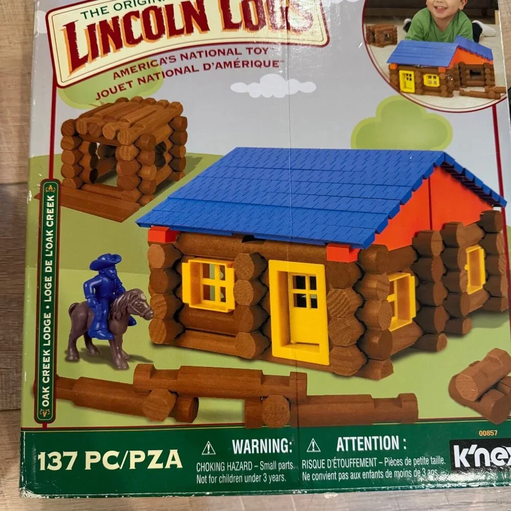 The Original Lincoln Logs Building Set Empty Boxes